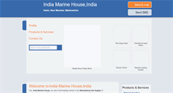 Desktop Screenshot of indiamarinehouse.com